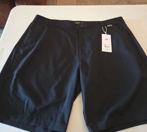 Puma Men's Dark Black Flat Front Shorts